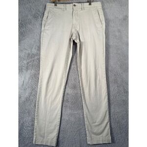 Polo Ralph Lauren Slim Stretch Chino Pants Beige‎ Mens Size 32x33 Office Golf